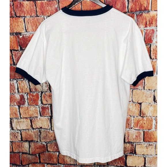 Duke University Blue Devils Men’s White Large Short Sleeve T-Shirt Blue Trim - Picture 3 of 6